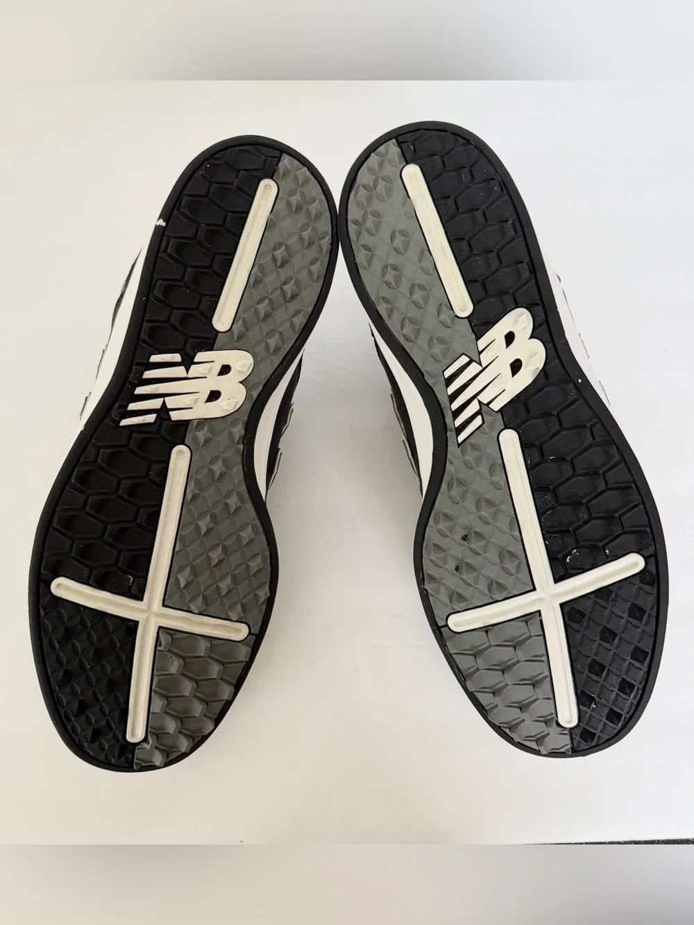 New Balance 480 Golf SL Spikeless Golf Shoes Black White Men’s Sz 12 Waterproof